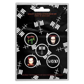 5 Spille Assortite Cross Logo Marilyn Manson €9,90
