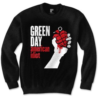 Green Day  Felpa # Black Unisex # American Idiot €34,90