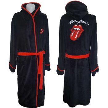 Accappatoio Bathrobe # Small-Medium-Large  Unisex Black # Classic Tongue The Rolling Stones €44,90