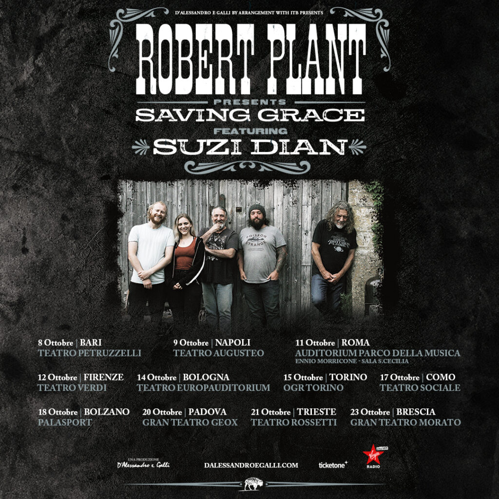 Robert Plant & Saving Grace 18 Ottobre Bolzano