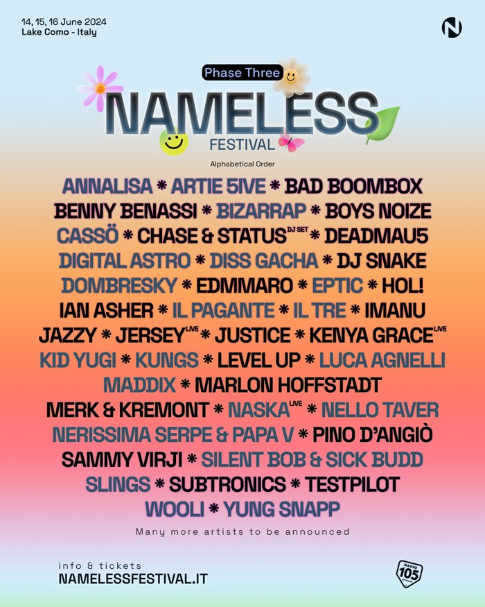 Nameless Festival 14-15-16 Giugno Annone Di Brianza Lecco